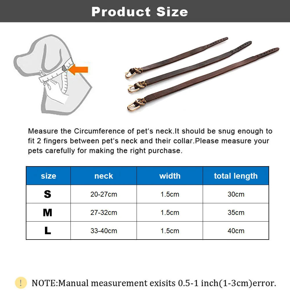 static/picture/Medium-and-Small-Dog-Collar-Genuine-Leather-Dog-Collar-Adjustable-Soft-Brown-Real-Leather-Puppy-Collar5.jpg